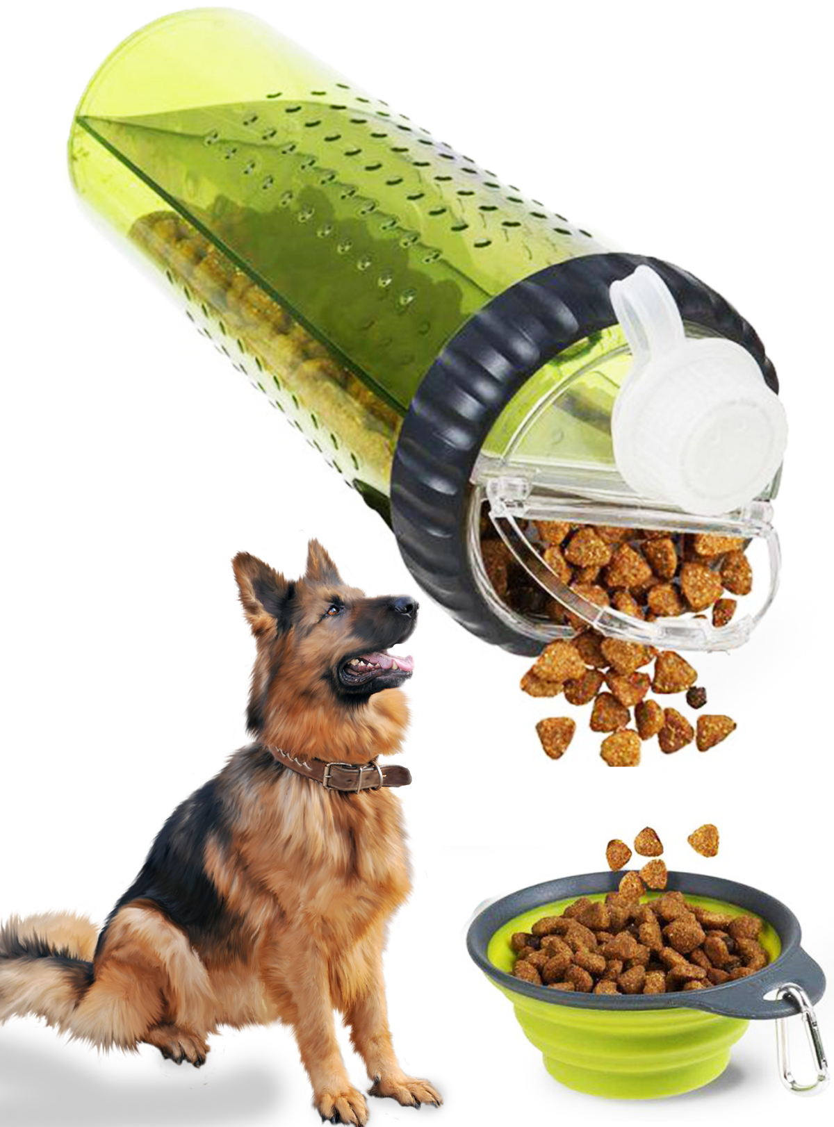 Бутылка с двумя секциями для воды и корма 2в1 720 мл Dexas Snack Duo Зеленая Двойная со складной миской для собак и кошек
Бутылка с двумя секциями для воды и корма 2в1 720 мл Dexas Snack Duo Зеленая Двойная со складной миской для собак и кошек