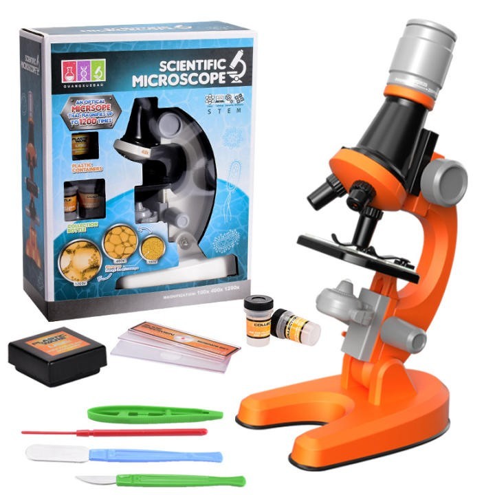 Детский микроскоп Scientific Microscope с подсветкой игрушечный набор для научных исследований со стеклянными линзами Zoom 100x - 400х -1200х Оранжевый
Детский микроскоп Scientific Microscope с подсветкой игрушечный набор для научных исследований со стеклянными линзами Zoom 100x - 400х -1200х Оранжевый