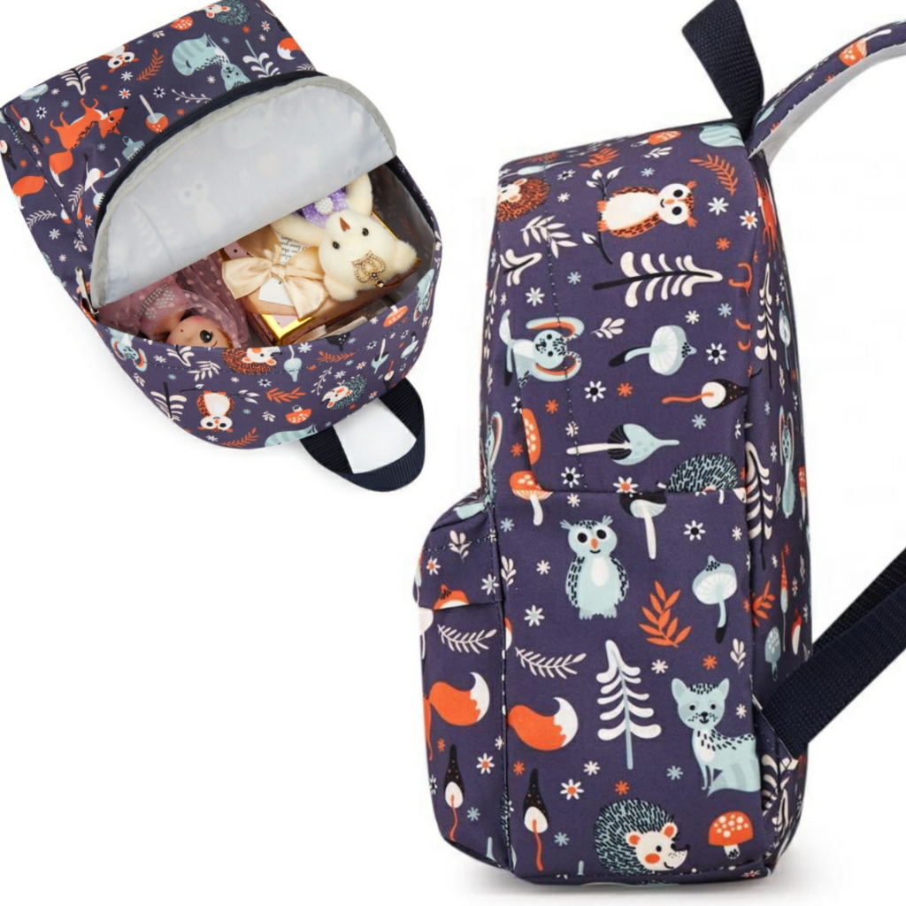 Маленький детский дошкольный рюкзак Umi bags Лесные зверята темно-синий, водонепроницаемый, 20x10x28 см
Маленький детский дошкольный рюкзак Umi bags Лесные зверята темно-синий, водонепроницаемый, 20x10x28 см