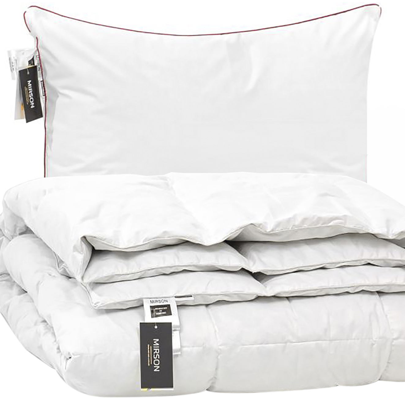 Набор пуховый MirSon Raffaello Зима+ №2025 Одеяло 140x205 + подушка 50x70 средняя
Набор пуховый MirSon Raffaello Зима+ №2025 Одеяло 140x205 + подушка 50x70 средняя