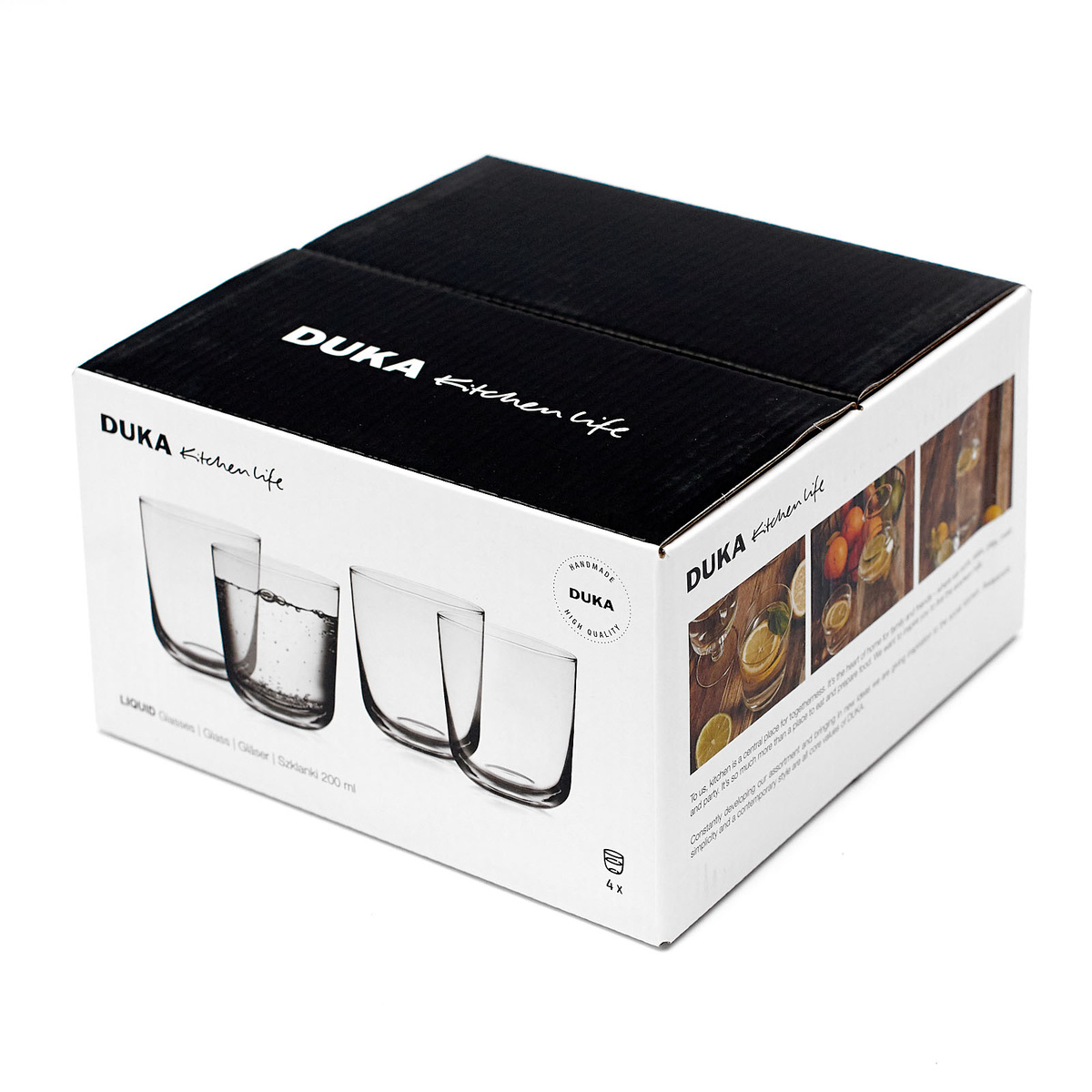 Набор стаканов для напитков DUKA LIQUID 300 мл 4 шт 
Набор стаканов для напитков DUKA LIQUID 300 мл 4 шт