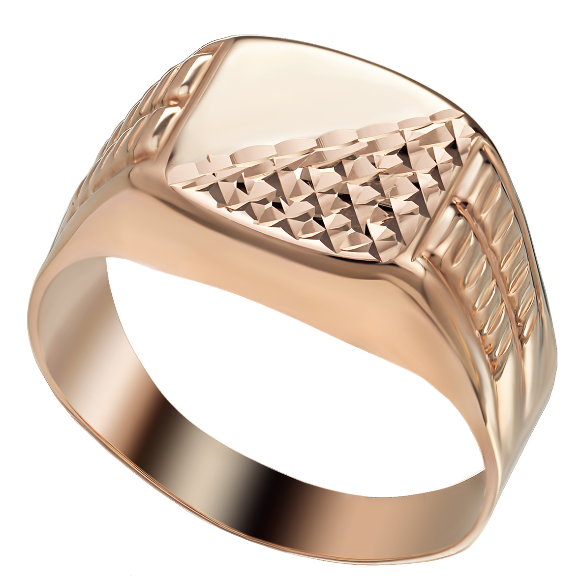 Перстень-печатка из красного золота с алмазной гранью Tango Jewellery Company 391083 размер 20
Перстень-печатка из красного золота с алмазной гранью Tango Jewellery Company 391083 размер 20