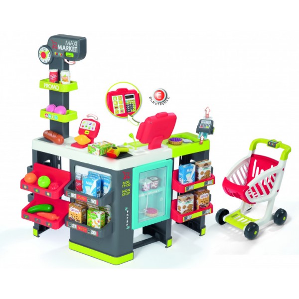 Интерактивный супермаркет Maxi Market Smoby 350215 с тележкой, продуктами и аксессуарами
Интерактивный супермаркет Maxi Market Smoby 350215 с тележкой, продуктами и аксессуарами