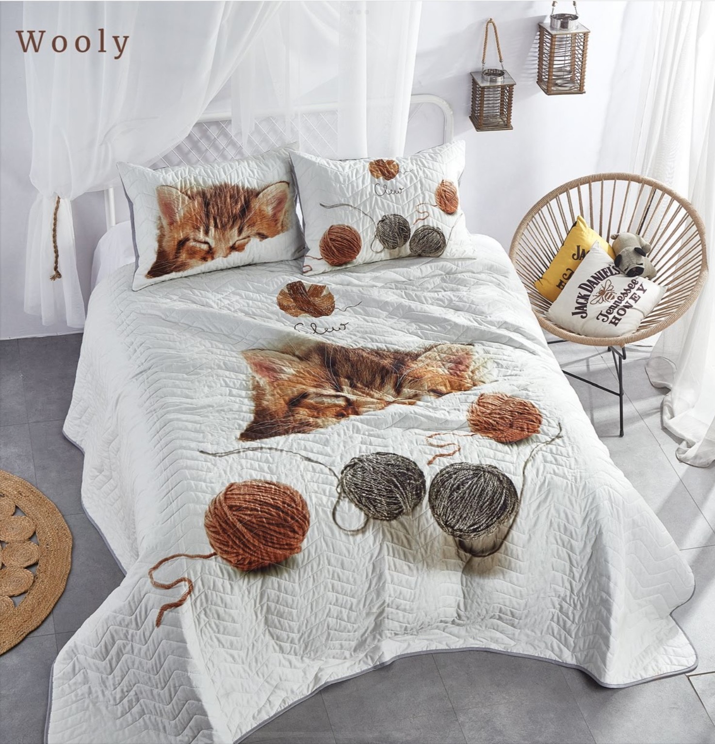 Стёганное покрывало с наволочками The Club Cotton Wooly белый двухспальное ранфорс
Стёганное покрывало с наволочками The Club Cotton Wooly белый двухспальное ранфорс
