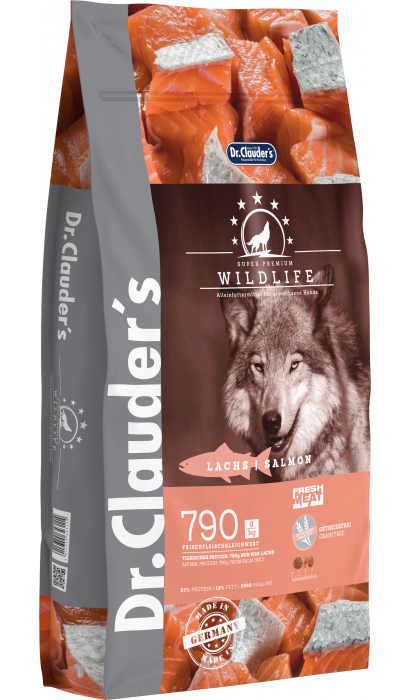 Беззерновой корм для собак всех пород с лососем Dr.Clauder's Wildlife Salmon 11,5 кг
Беззерновой корм для собак всех пород с лососем Dr.Clauder's Wildlife Salmon 11,5 кг