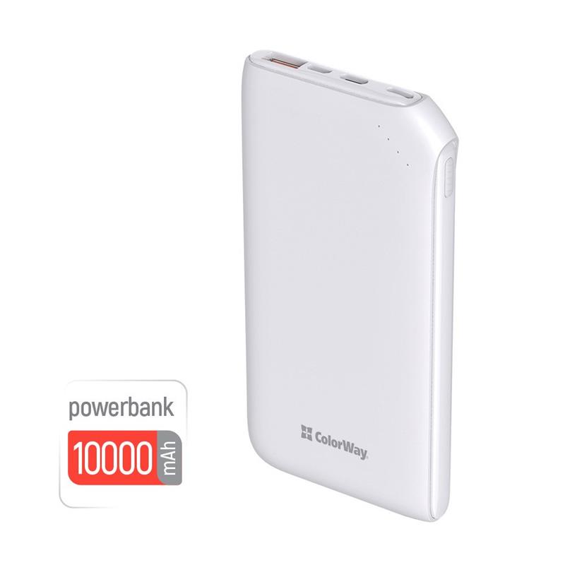 Универсальная мобильная батарея ColorWay Soft Touch 10000mAh White (CW-PB100LPE3WT-PD)
Универсальная мобильная батарея ColorWay Soft Touch 10000mAh White (CW-PB100LPE3WT-PD)