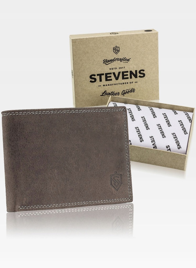 Кошелек мужской кожаный, портмоне STEVENS, коричневый, нубук 10 х 12,5 х 2,3 см (Z04-325-RFID) с защитой RFID
Кошелек мужской кожаный, портмоне STEVENS, коричневый, нубук 10 х 12,5 х 2,3 см (Z04-325-RFID) с защитой RFID