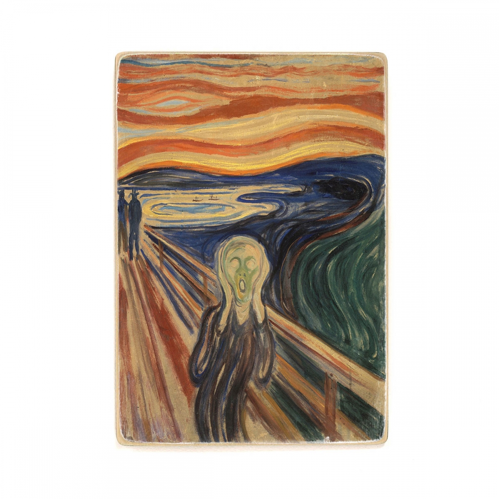 Деревянный постер Искусство "Крик" - Эдвард Мунк (1910) А2 
Деревянный постер Искусство "Крик" - Эдвард Мунк (1910) А2