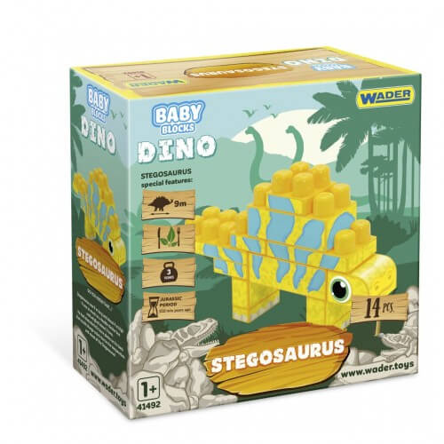Конструктор «Baby Blocks» Дино Стегозавр 14 элементов ТМ Wader 41495 Wader (41495)
Конструктор «Baby Blocks» Дино Стегозавр 14 элементов ТМ Wader 41495 Wader (41495)