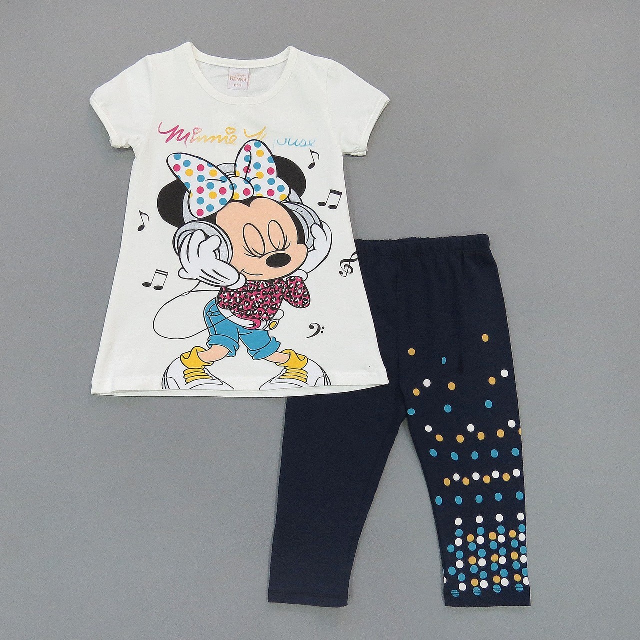 Летний костюм Minnie Mouse Benna Kids для девочки 116 см Маломерит Белый/темно-синий 13052
Летний костюм Minnie Mouse Benna Kids для девочки 116 см Маломерит Белый/темно-синий 13052