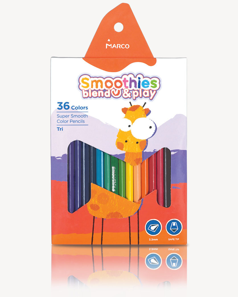 Карандаши цветные супермягкие Marco Smoothies blend play 36 цветов треугольные 2150ST-36CB, 908437
Карандаши цветные супермягкие Marco Smoothies blend play 36 цветов треугольные 2150ST-36CB, 908437