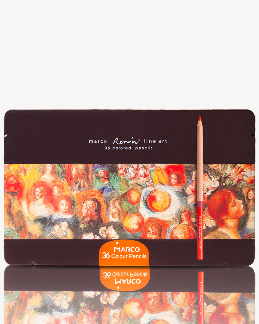 Карандаши цветные Marco Renoir 36 цветов кедр металлический пенал FineArt-36TN, 911987
Карандаши цветные Marco Renoir 36 цветов кедр металлический пенал FineArt-36TN, 911987