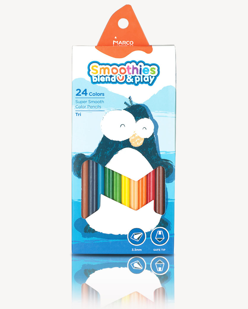 Карандаши цветные супермягкие Marco Smoothies blend play 24 цвета 2150ST-24CB, 908420
Карандаши цветные супермягкие Marco Smoothies blend play 24 цвета 2150ST-24CB, 908420