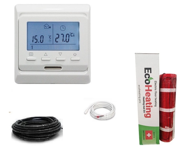 Теплый пол Eco Heating нагревательный двухжильный мат 675Вт 4.5 м² с программируемым терморегулятором в комплекте
Теплый пол Eco Heating нагревательный двухжильный мат 675Вт 4.5 м² с программируемым терморегулятором в комплекте