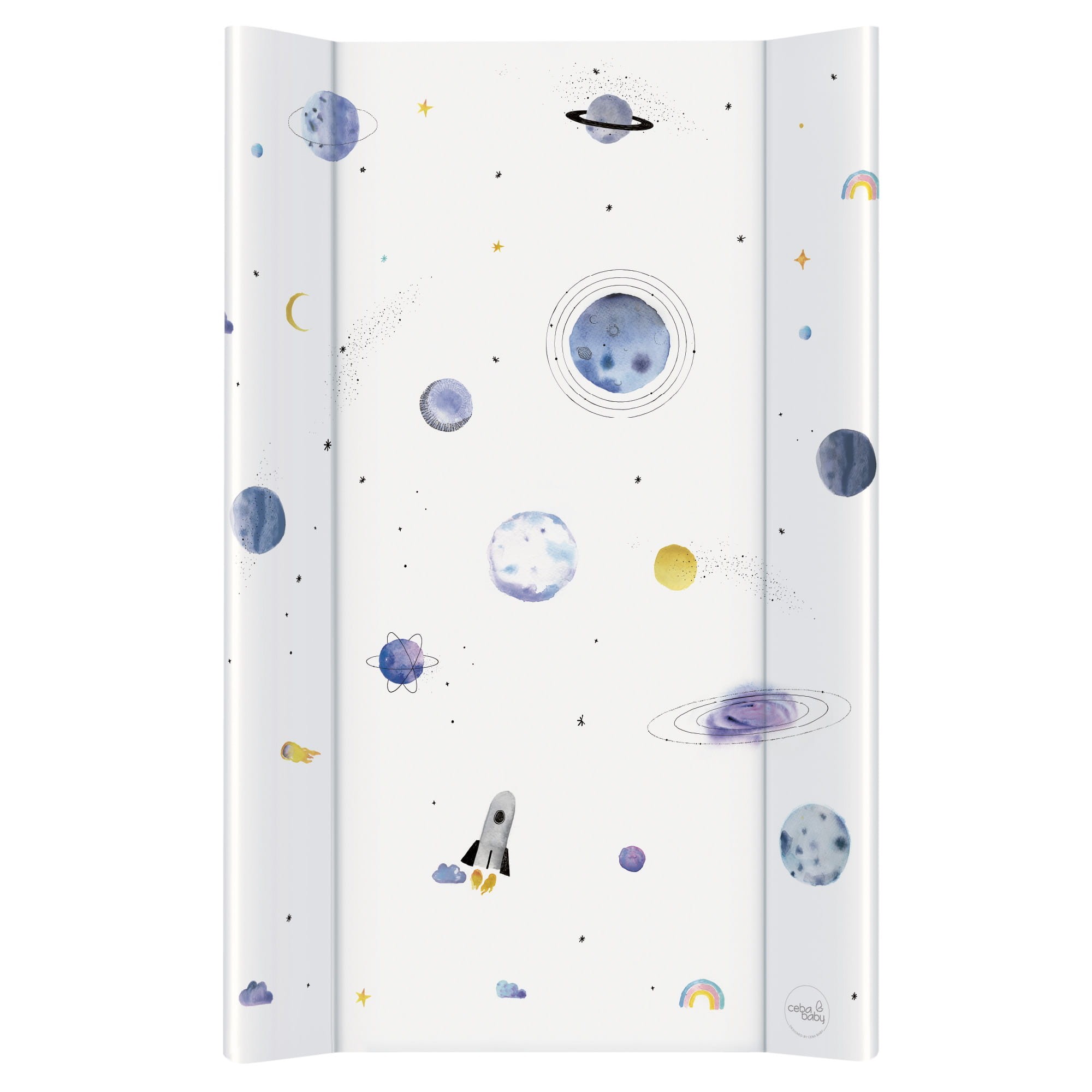 Пеленальная доска Ceba Baby 80x50х3 см на кровать 120x70 см Comfort Watercolor World Universe
Пеленальная доска Ceba Baby 80x50х3 см на кровать 120x70 см Comfort Watercolor World Universe