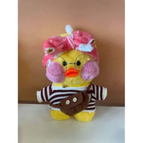 Мягкая игрушка Плюшевая Лалафанфан Уточка Lalafanfan Duck в одежде 29 см желтый коричневый
Мягкая игрушка Плюшевая Лалафанфан Уточка Lalafanfan Duck в одежде 29 см желтый коричневый