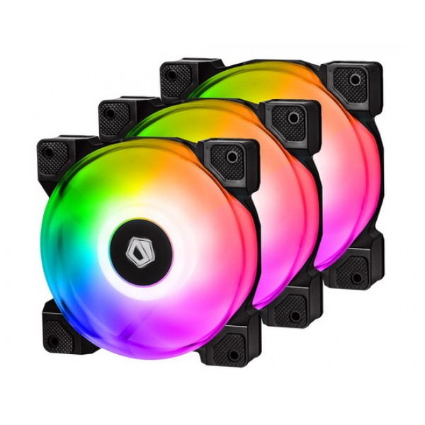 Вентилятор ID-Cooling DF-12025-ARGB-TRIO-SNOW (3pcs Pack), 120x120x25мм, 3-pin, 4-pin PWM, чорний
Вентилятор ID-Cooling DF-12025-ARGB-TRIO-SNOW (3pcs Pack), 120x120x25мм, 3-pin, 4-pin PWM, чорний