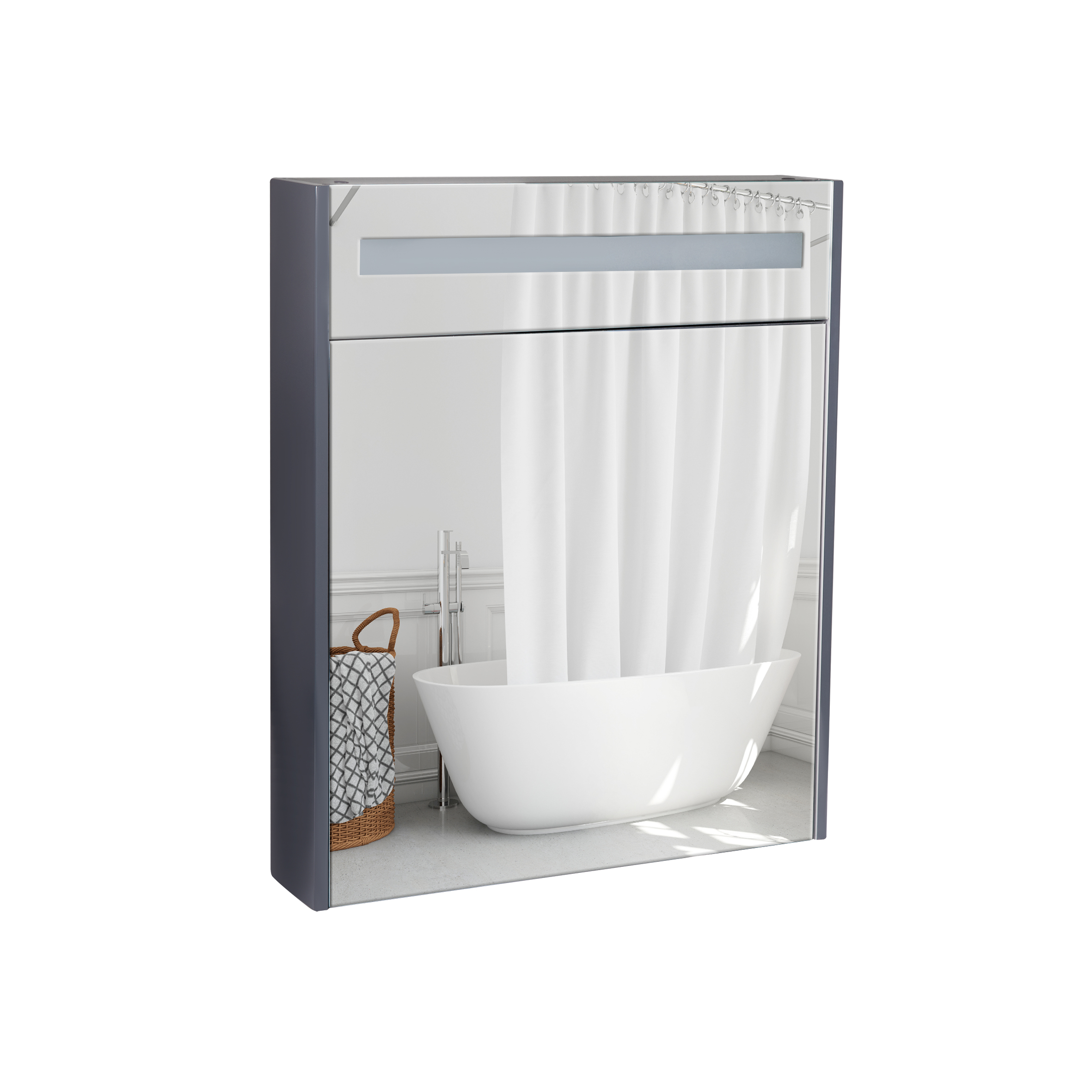 Зеркальный шкаф подвесной Qtap Robin 600х730х145 Graphite с LED-подсветкой QT1377ZP6002G
Зеркальный шкаф подвесной Qtap Robin 600х730х145 Graphite с LED-подсветкой QT1377ZP6002G