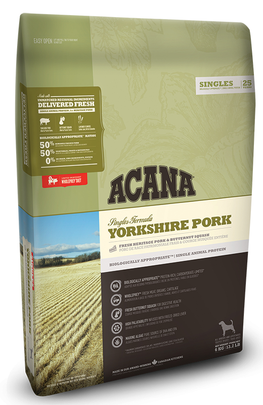 Сухой корм Acana (Акана) Yorkshire Pork для собак всех пород и возрастов со свининой 2 кг
Сухой корм Acana (Акана) Yorkshire Pork для собак всех пород и возрастов со свининой 2 кг