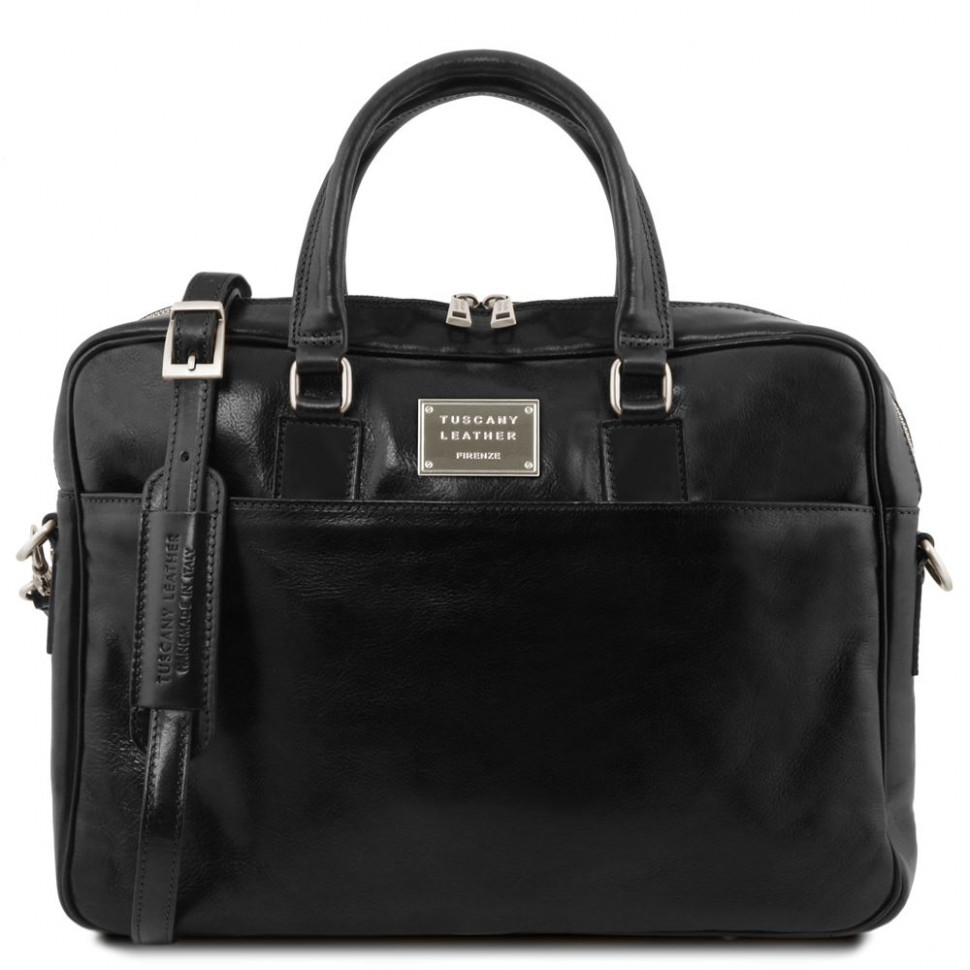 Кожаная сумка портфель на два отделения Tuscany Leather Urbino TL141894 (Black – черный)
Кожаная сумка портфель на два отделения Tuscany Leather Urbino TL141894 (Black – черный)