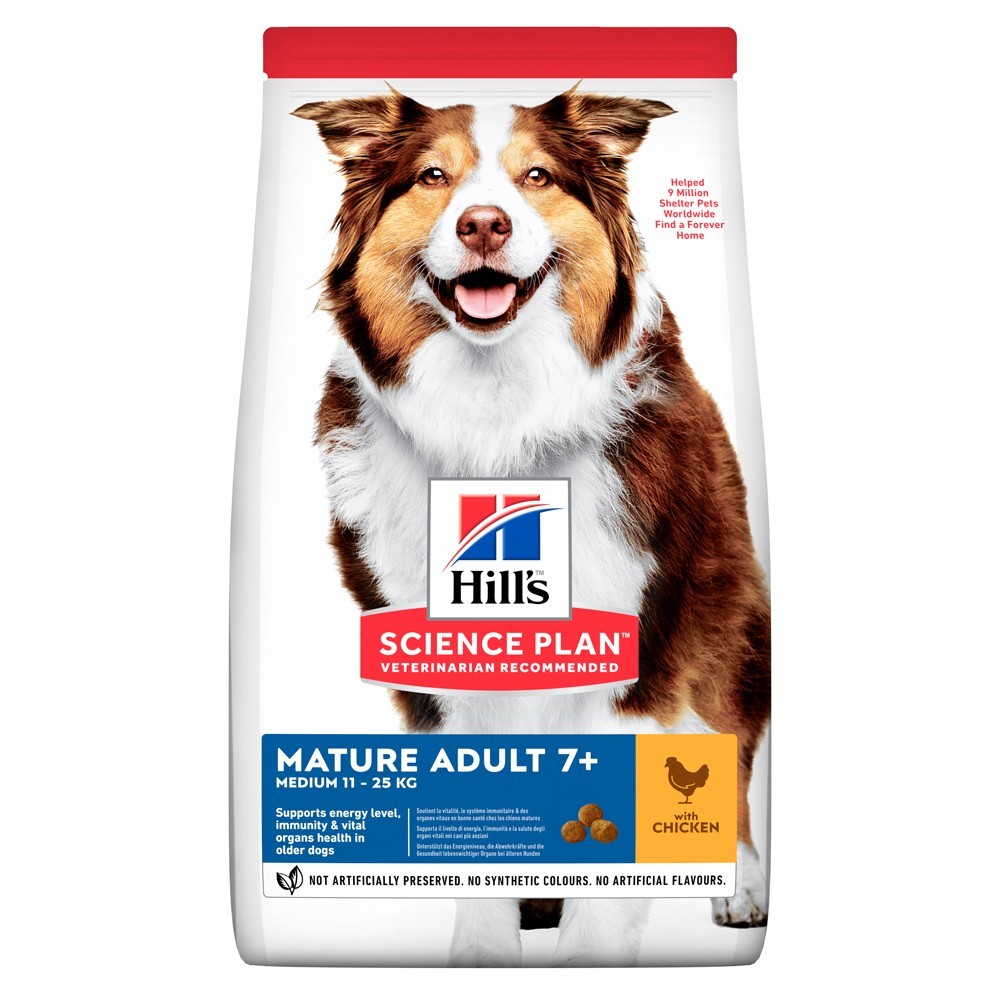 Сухой корм для собак средних пород старше 7 лет Hill's Science Plan Mature Adult Medium с курицей - 14 кг (604378) (52742026176)
Сухой корм для собак средних пород старше 7 лет Hill's Science Plan Mature Adult Medium с курицей - 14 кг (604378) (52742026176)