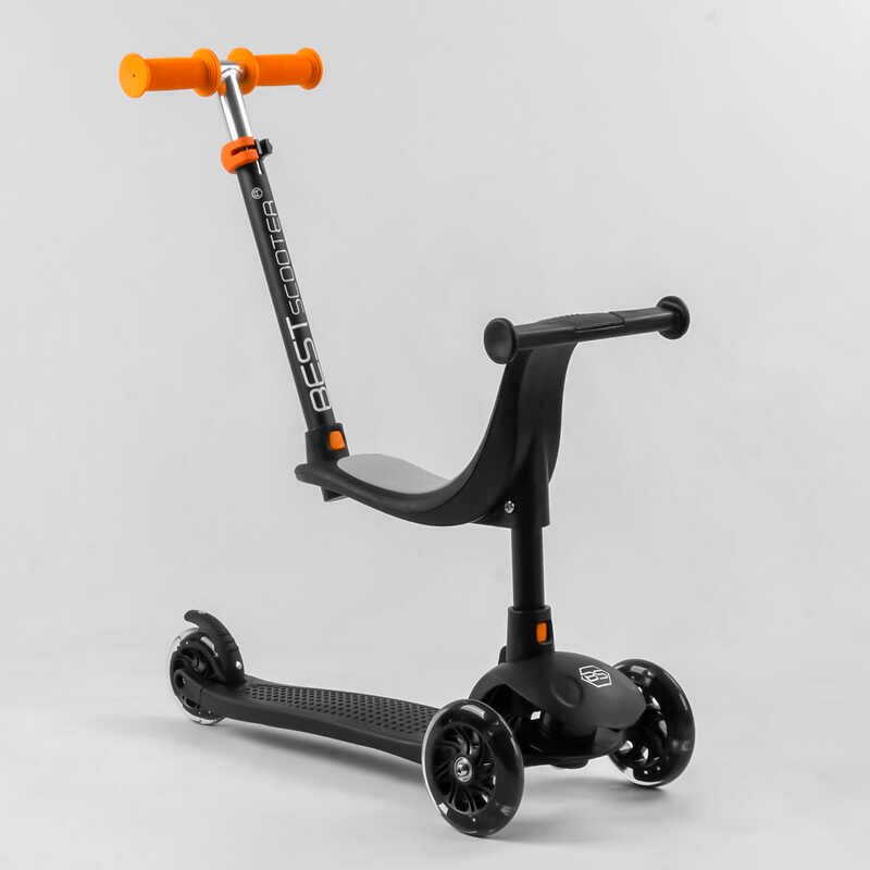 Детский трехколесный самокат с сидением и родительской ручкой Best Scooter PL-209 со светом
Детский трехколесный самокат с сидением и родительской ручкой Best Scooter PL-209 со светом