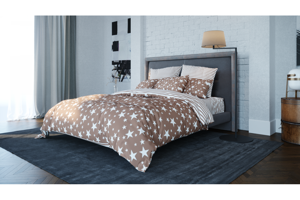 Комплект постельного белья ТЕП Ranforce 015 STAR BROWN (315 Звезда коричневая) 150x215
Комплект постельного белья ТЕП Ranforce 015 STAR BROWN (315 Звезда коричневая) 150x215
