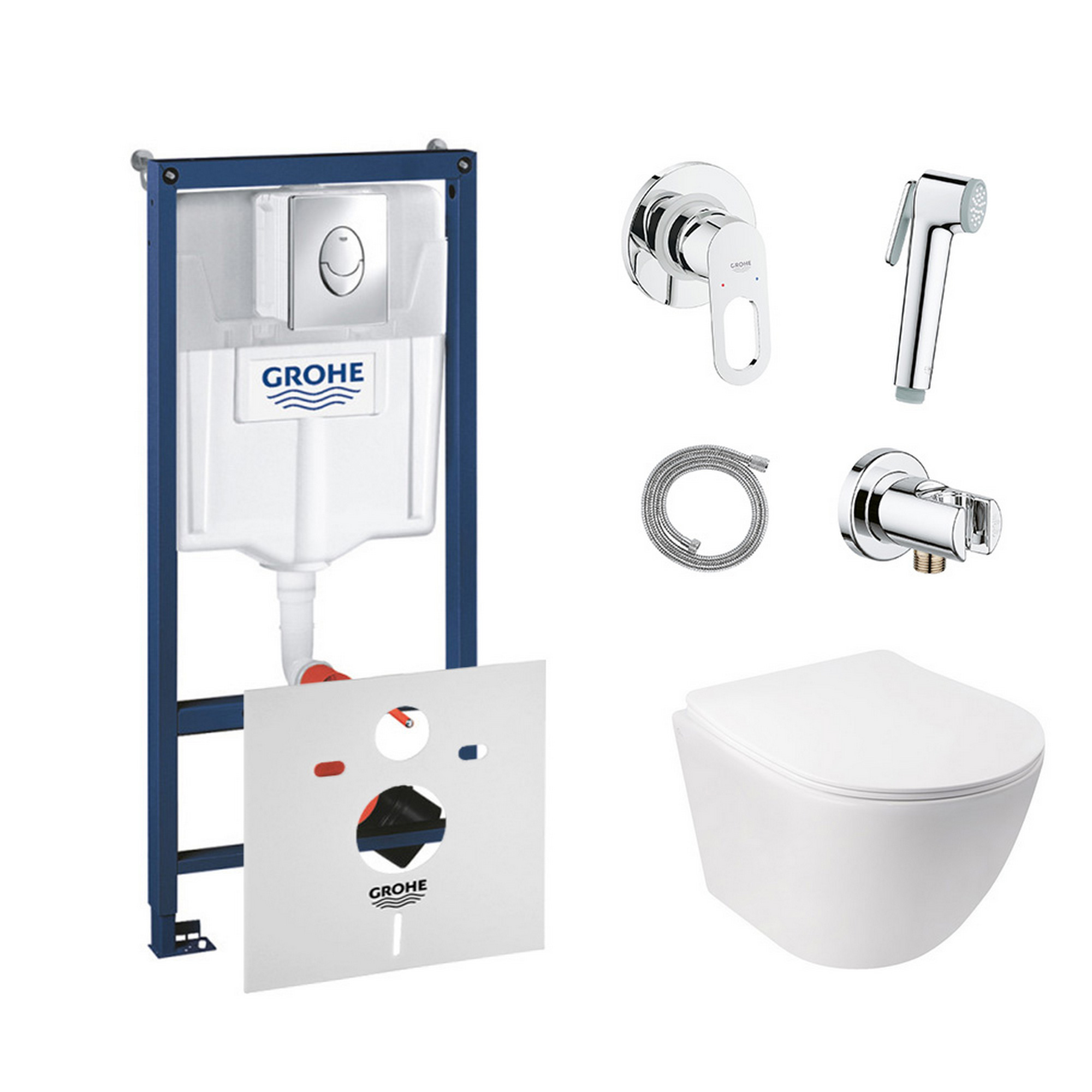 Комплект инсталляция Grohe Rapid SL 38721001 + унитаз с сиденьем Qtap Jay QT07335176W + набор для гигиенического душа со смесителем Grohe BauLoop 111042
Комплект инсталляция Grohe Rapid SL 38721001 + унитаз с сиденьем Qtap Jay QT07335176W + набор для гигиенического душа со смесителем Grohe BauLoop 111042