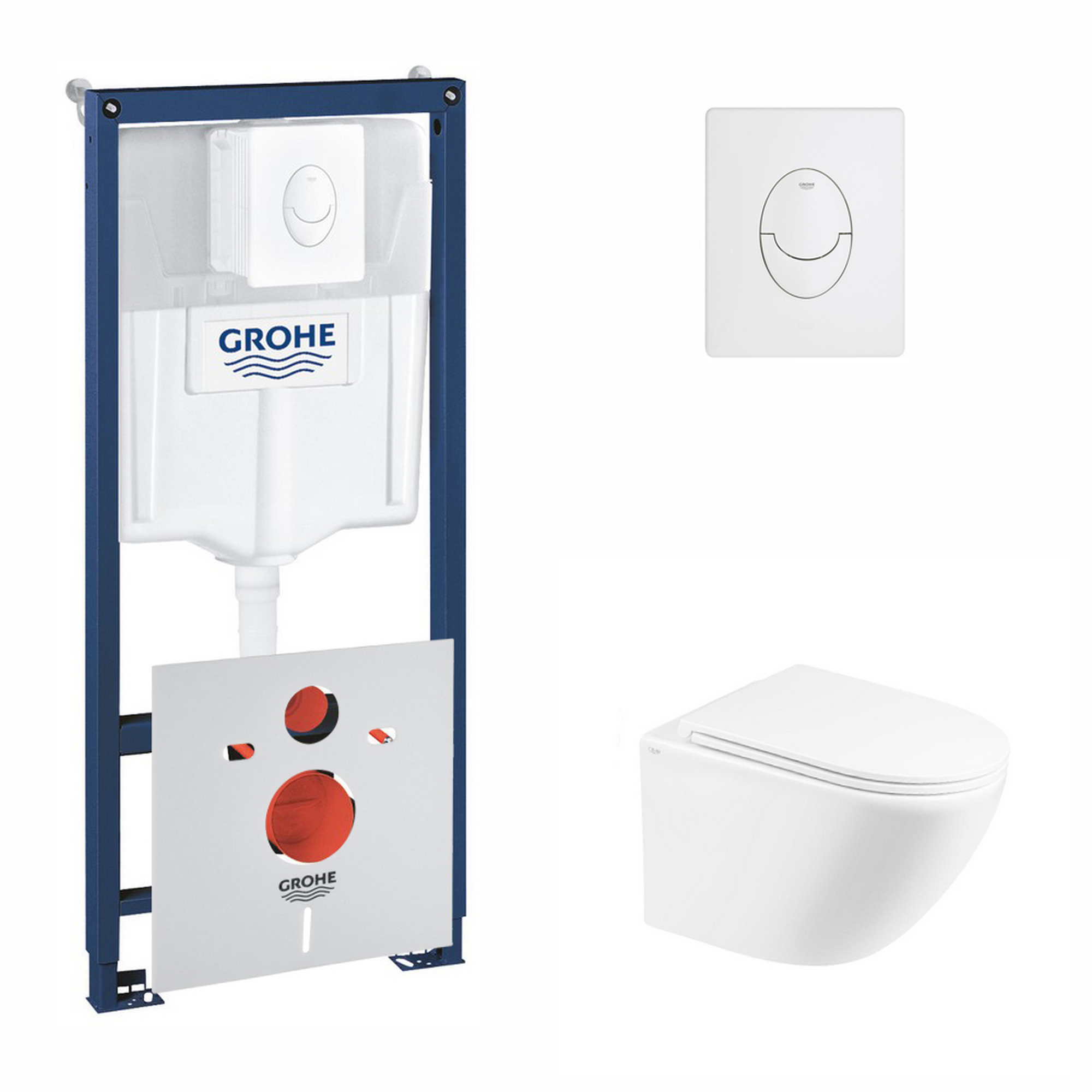 Набор инсталляция 4 в 1 Grohe Rapid SL 38722001 + унитаз с сиденьем Qtap Robin QT1333046ENRW
Набор инсталляция 4 в 1 Grohe Rapid SL 38722001 + унитаз с сиденьем Qtap Robin QT1333046ENRW