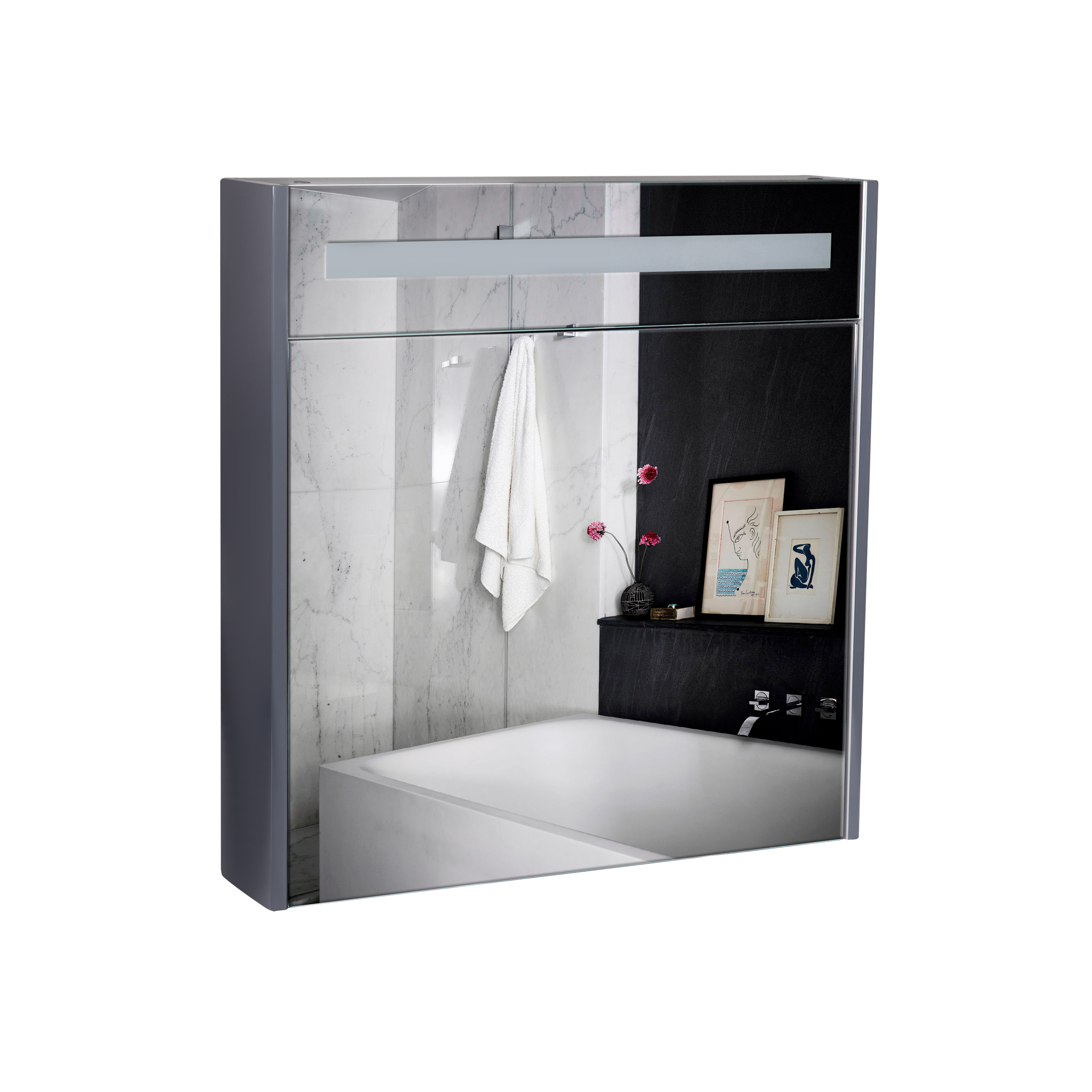 Зеркальный шкаф подвесной Qtap Robin 700х730х145 Graphite с LED-подсветкой QT1377ZP7002G
Зеркальный шкаф подвесной Qtap Robin 700х730х145 Graphite с LED-подсветкой QT1377ZP7002G