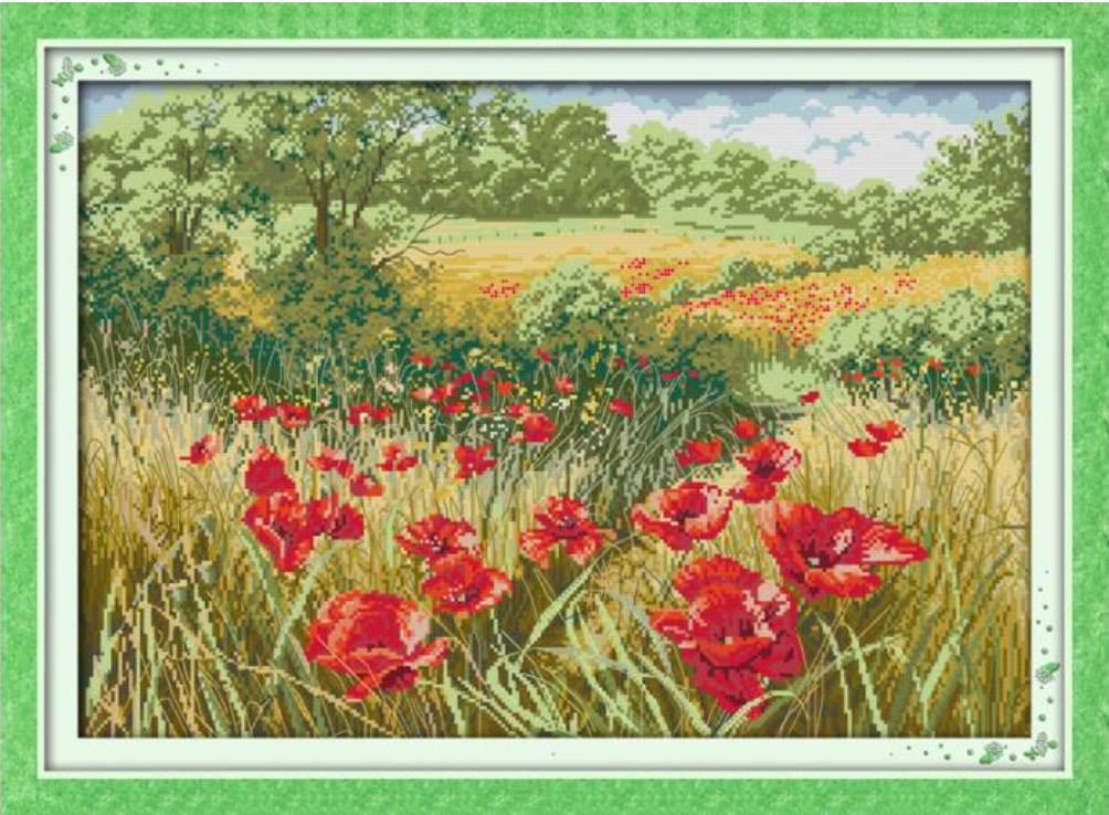 Набор для вышивания по нанесённой на канву схеме "Beautiful Flowers (1)". AIDA 14CT printed 56*41 см
Набор для вышивания по нанесённой на канву схеме "Beautiful Flowers (1)". AIDA 14CT printed 56*41 см