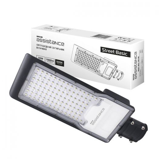 LED-светильник уличный консольный Maxus Street Basic 100W 850 GR IP65 (MAST-BSC-100-GR)
LED-светильник уличный консольный Maxus Street Basic 100W 850 GR IP65 (MAST-BSC-100-GR)