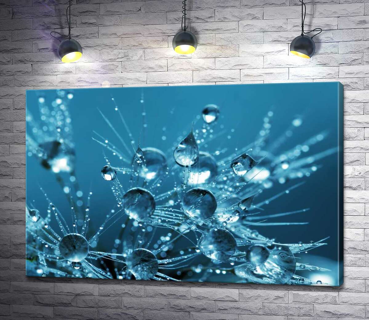Картина ArtPoster Ажурные кончики одуванчика утопают в каплях воды 130x86 см Модуль №1
Картина ArtPoster Ажурные кончики одуванчика утопают в каплях воды 130x86 см Модуль №1