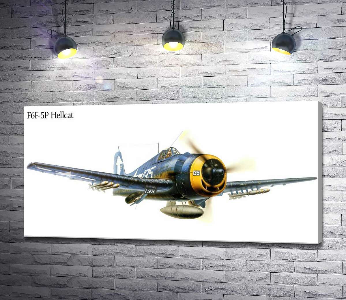 Картина ArtPoster "Адский кот" - американский палубный истребитель Grumman F6F Hellcat 130x65 см Модуль №1
Картина ArtPoster "Адский кот" - американский палубный истребитель Grumman F6F Hellcat 130x65 см Модуль №1