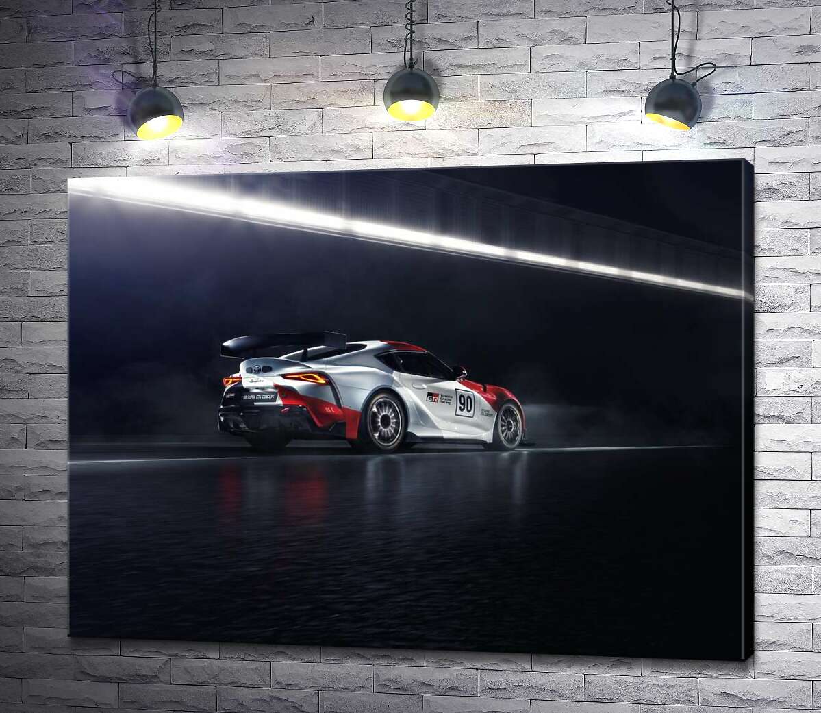 Картина ArtPoster Гоночный автомобиль Тойота (Toyota GR Supra GT4) разгоняется на трассе 130x98 см Модуль №1
Картина ArtPoster Гоночный автомобиль Тойота (Toyota GR Supra GT4) разгоняется на трассе 130x98 см Модуль №1