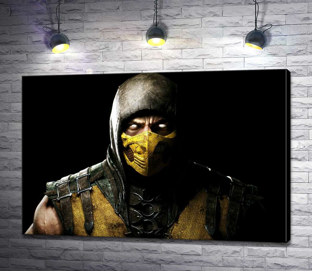 Картина ArtPoster Из тьмы к свету: портрет героя игры "Mortal Kombat" Скорпиона 130x86 см Модуль №1
Картина ArtPoster Из тьмы к свету: портрет героя игры "Mortal Kombat" Скорпиона 130x86 см Модуль №1