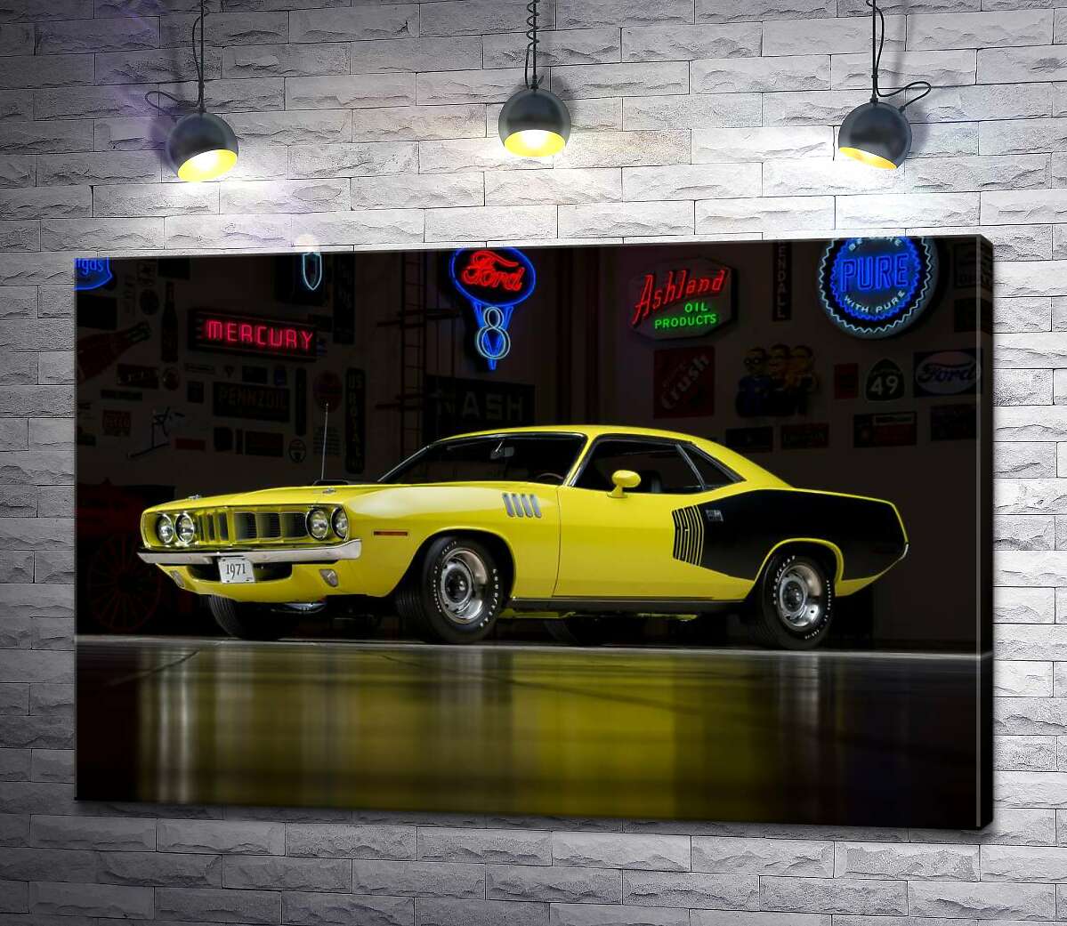 Картина ArtPoster Желтый спортивный автомобиль Plymouth Barracuda, родом из 70-х 130x87 см Модуль №1
Картина ArtPoster Желтый спортивный автомобиль Plymouth Barracuda, родом из 70-х 130x87 см Модуль №1