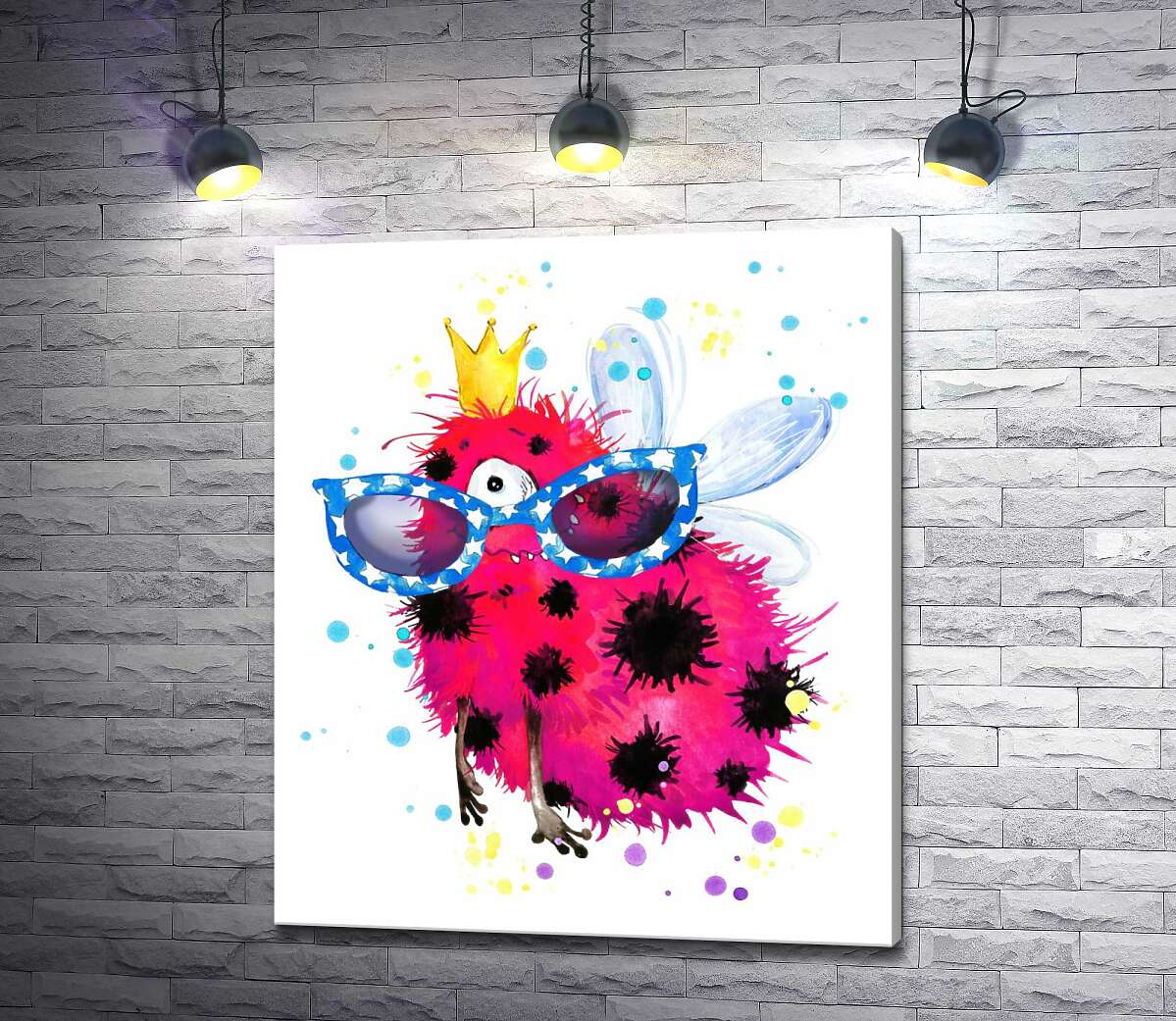 Картина ArtPoster Крылатый красный монстр с короной и очками 100x118 см Модуль №1
Картина ArtPoster Крылатый красный монстр с короной и очками 100x118 см Модуль №1