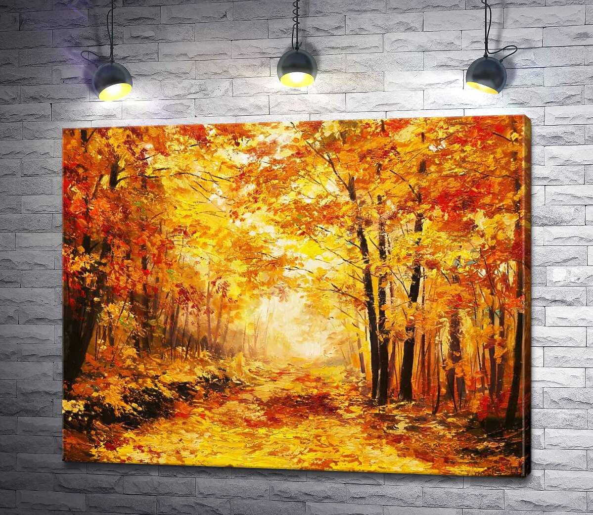 Картина ArtPoster Лесная дорога шуршит ковром осенних листьев 100x79 см Модуль №1
Картина ArtPoster Лесная дорога шуршит ковром осенних листьев 100x79 см Модуль №1