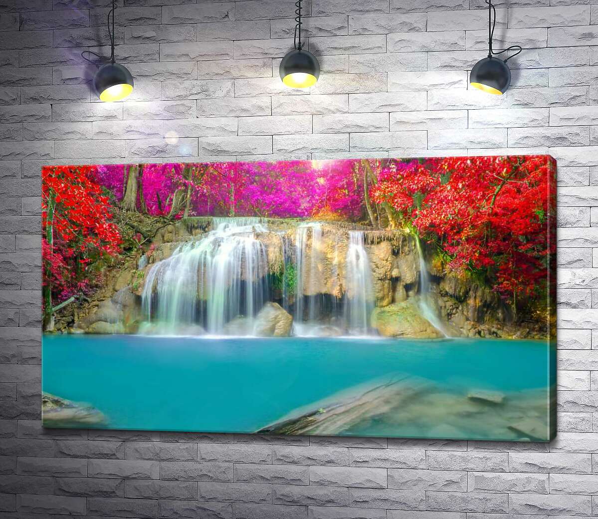 Картина ArtPoster Осенние цвета над каскадом водопада Эраван (Erawan falls) 100x58 см Модуль №1
Картина ArtPoster Осенние цвета над каскадом водопада Эраван (Erawan falls) 100x58 см Модуль №1
