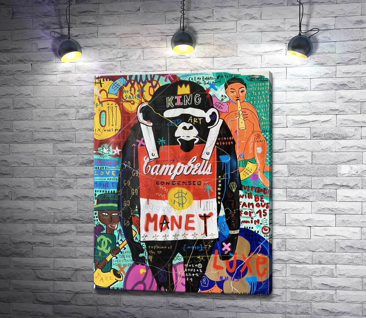 Картина ArtPoster Обезьяна с супом Кэмпбелл (Campbell's soup monkey) – Джисбар 130x169 см Модуль №1
Картина ArtPoster Обезьяна с супом Кэмпбелл (Campbell's soup monkey) – Джисбар 130x169 см Модуль №1