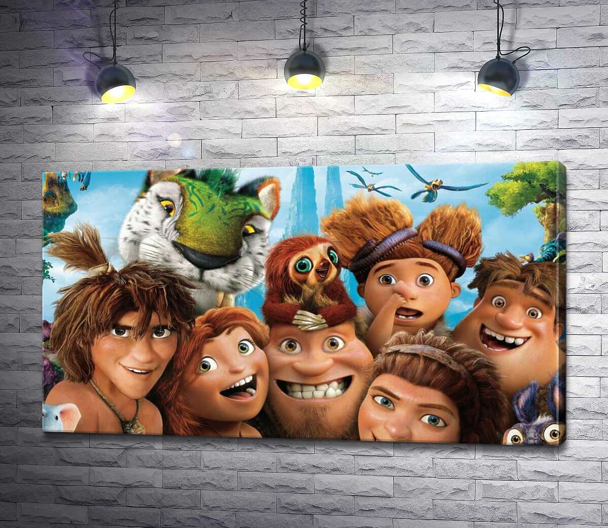 Картина ArtPoster Обратно в прошлое с героями мультфильма "Семейка Крудс" (The Croods) 100x56 см Модуль №1
Картина ArtPoster Обратно в прошлое с героями мультфильма "Семейка Крудс" (The Croods) 100x56 см Модуль №1