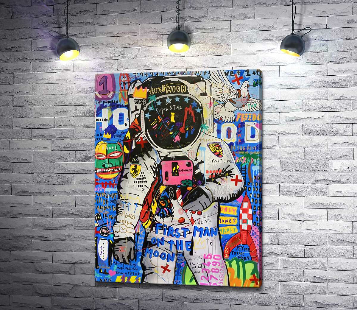 Картина ArtPoster Первый человек на Луне (First man on the Moon) – Джисбар 130x175 см Модуль №1
Картина ArtPoster Первый человек на Луне (First man on the Moon) – Джисбар 130x175 см Модуль №1