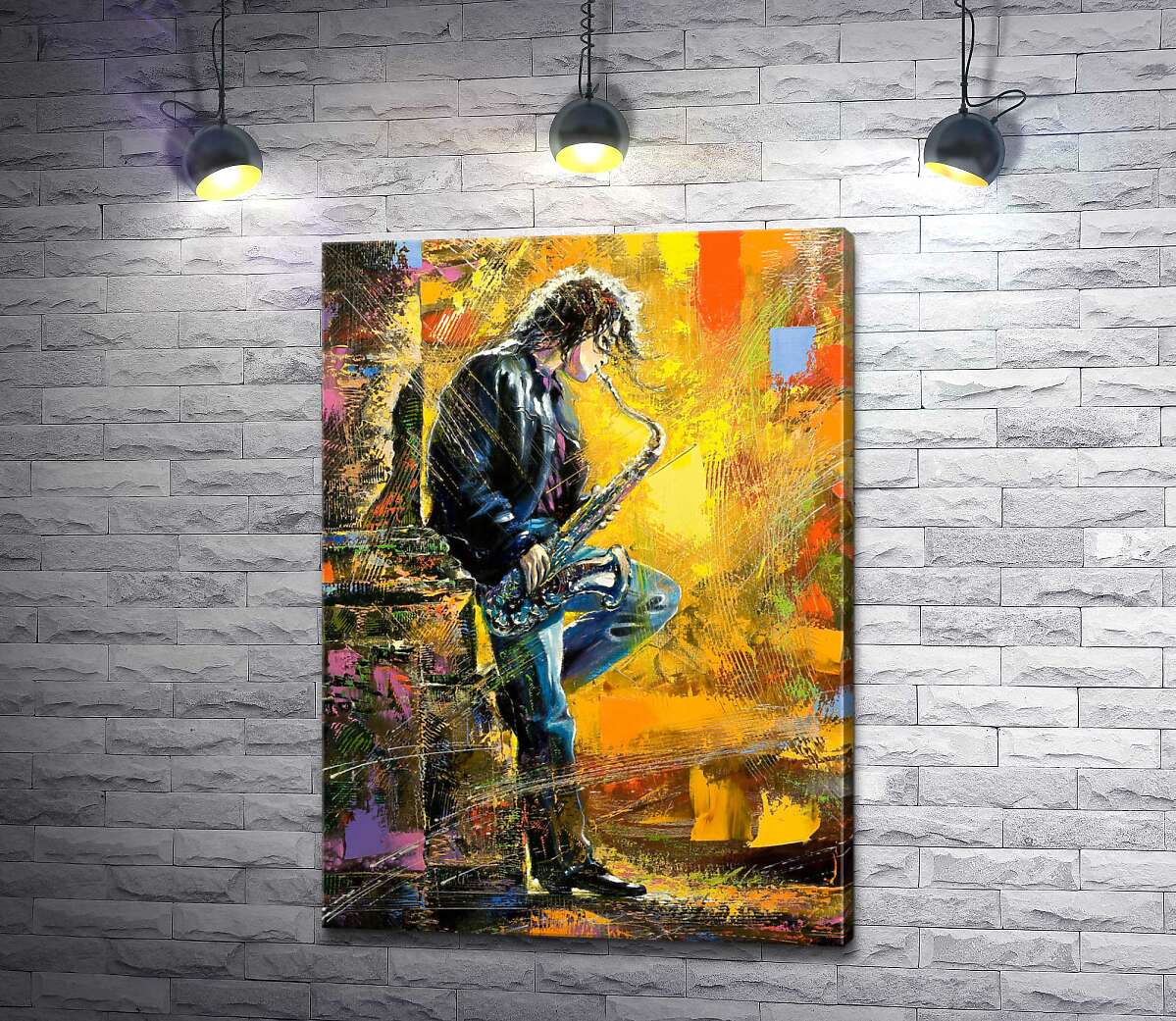 Картина ArtPoster Парень играет на саксофоне среди вечерней улицы 100x140 см Модуль №1
Картина ArtPoster Парень играет на саксофоне среди вечерней улицы 100x140 см Модуль №1