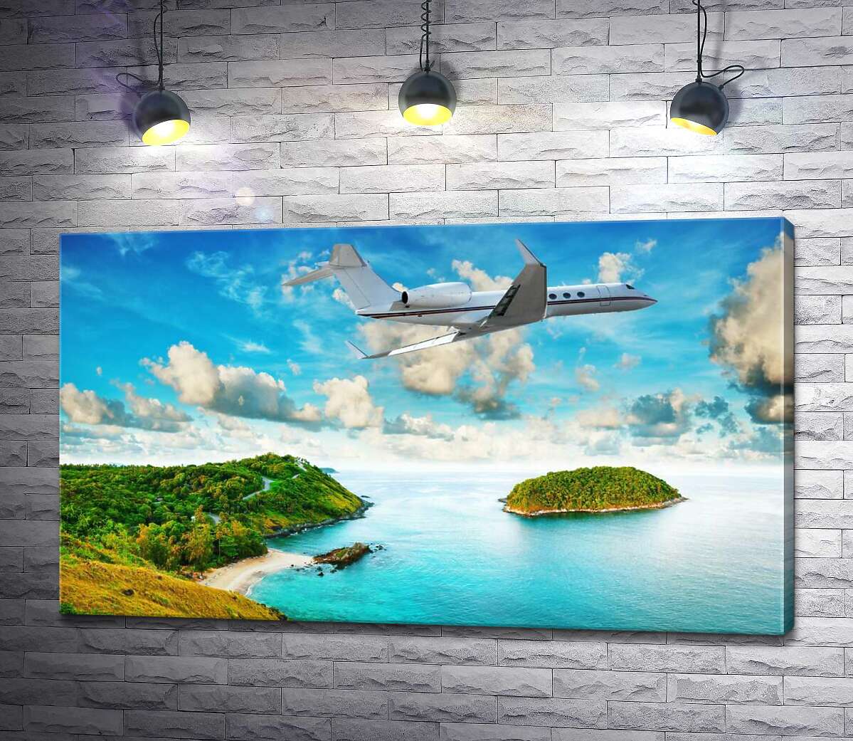 Картина ArtPoster Пассажирский самолет везет туристов из тропического острова Пхукет в Таиланде 100x59 см Модуль №1
Картина ArtPoster Пассажирский самолет везет туристов из тропического острова Пхукет в Таиланде 100x59 см Модуль №1