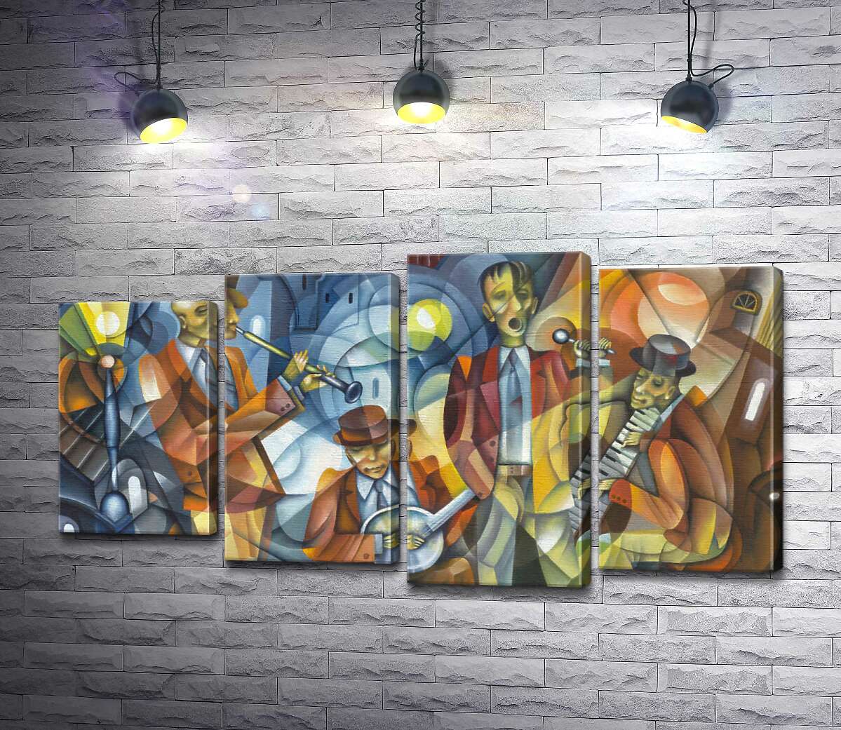 Модульная картина ArtPoster Абстрактные силуэты музыкантов растворяются на фоне улицы 80x44 см Модуль №21
Модульная картина ArtPoster Абстрактные силуэты музыкантов растворяются на фоне улицы 80x44 см Модуль №21