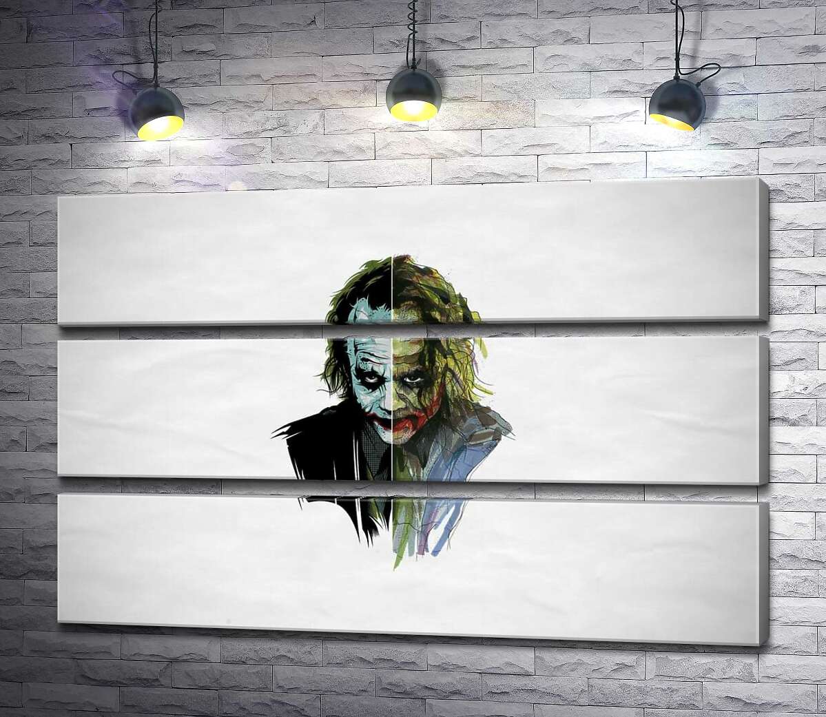 Модульная картина ArtPoster Арт-портрет Джокера с угрожающим взглядом 100x63 см Модуль №13
Модульная картина ArtPoster Арт-портрет Джокера с угрожающим взглядом 100x63 см Модуль №13