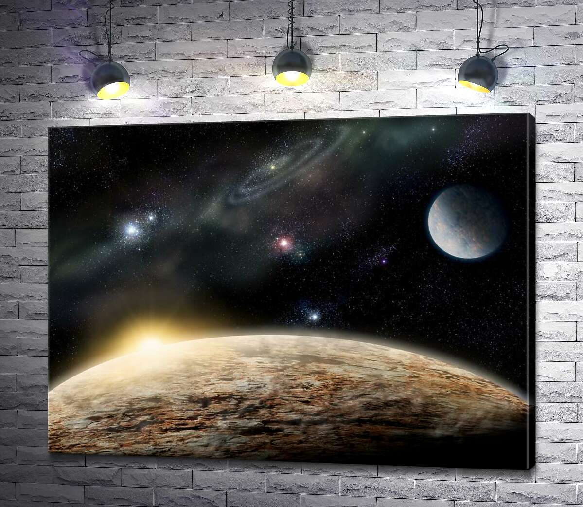 Картина ArtPoster Рассвет над каменистой поверхностью планеты 130x98 см Модуль №1
Картина ArtPoster Рассвет над каменистой поверхностью планеты 130x98 см Модуль №1