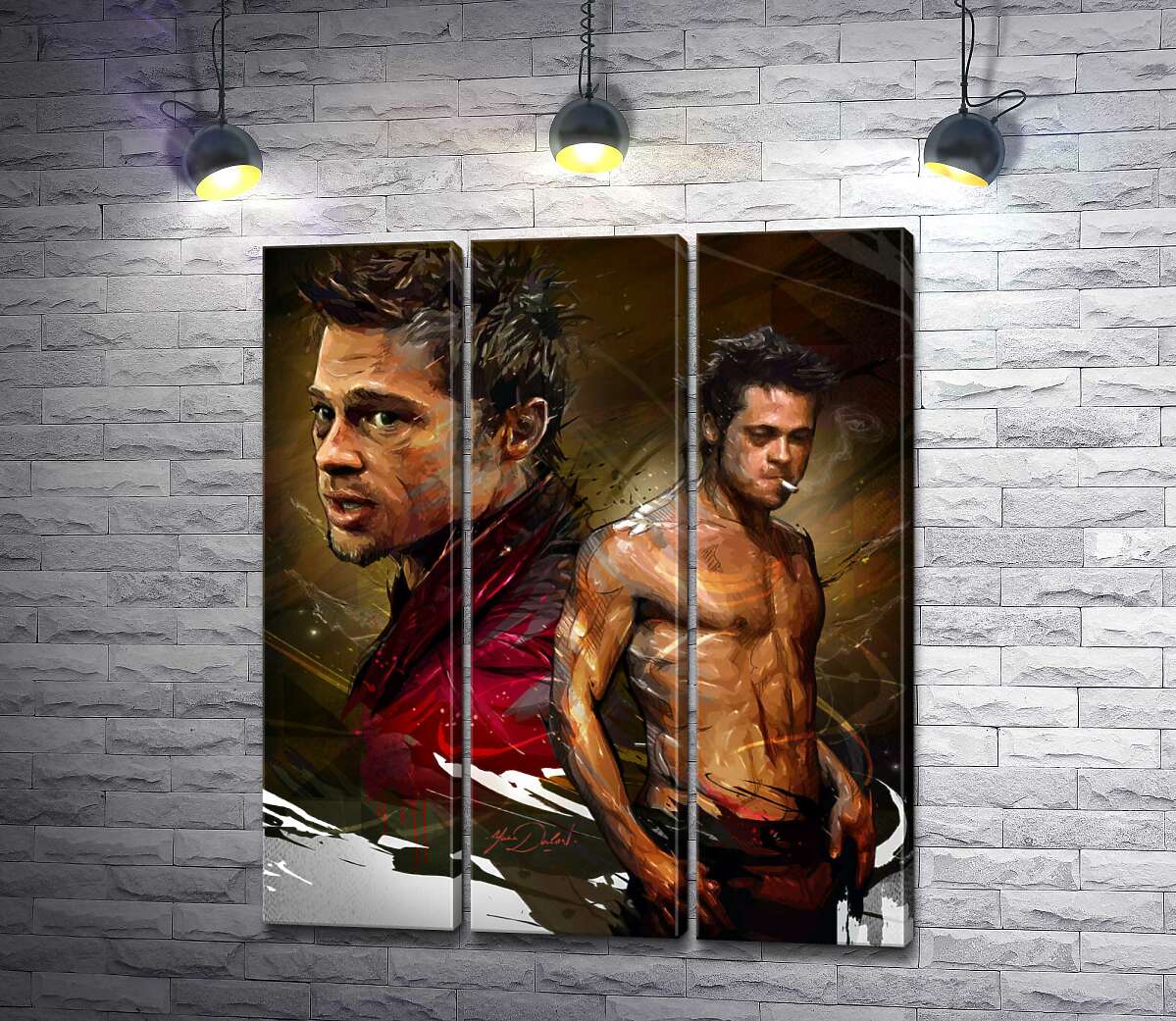 Модульная картина ArtPoster Актер Брэд Питт (Brad Pitt) в главной роли фильма "Бойцовский клуб" (Fight club) 60x72 см Модуль №11
Модульная картина ArtPoster Актер Брэд Питт (Brad Pitt) в главной роли фильма "Бойцовский клуб" (Fight club) 60x72 см Модуль №11
