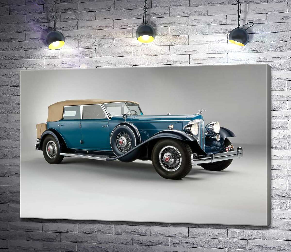 Картина ArtPoster Синий автомобиль с откидным верхом 1932 года Packard Twin Six 130x87 см Модуль №1
Картина ArtPoster Синий автомобиль с откидным верхом 1932 года Packard Twin Six 130x87 см Модуль №1
